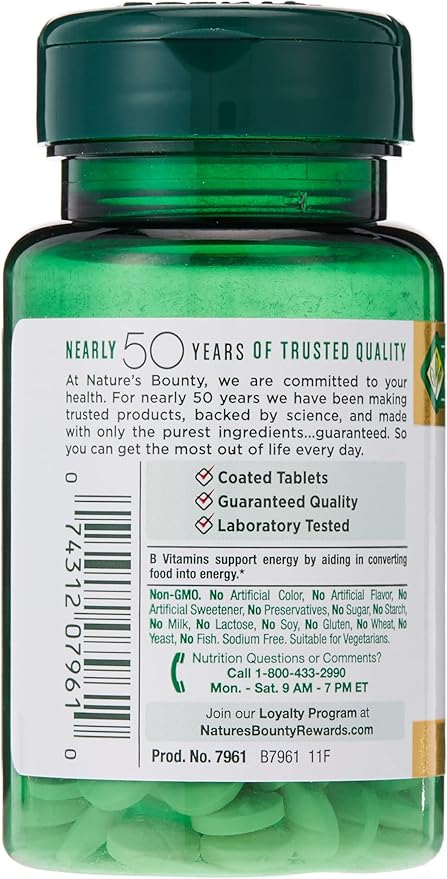 Nature's Bounty Biotin, Vitamin Supplement, Supports Metabolism for Cellular Energy and Healthy Hair, Skin, and Nails, 1000 mcg, 100 Tablets (Pack of 4)