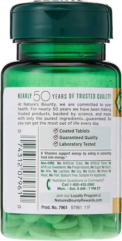 Nature's Bounty Biotin, Vitamin Supplement, Supports Metabolism for Cellular Energy and Healthy Hair, Skin, and Nails, 1000 mcg, 100 Tablets (Pack of 4)