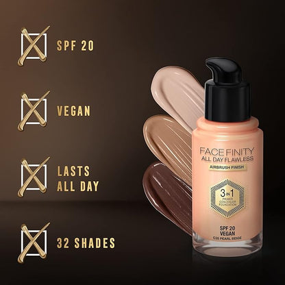 Max Factor Facefinity All Day Flawless 3 In 30 Ml