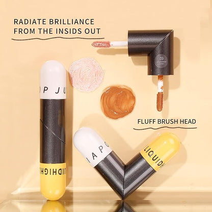 AKARY Liquid Highlighter Makeup for Face Body, Contour