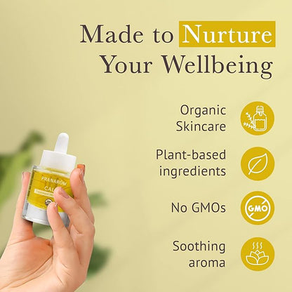 Pranarom - Calm Treatment Moisture Oil (1oz / 30ml) - 100% Pure & Natural Essential Oil Moisturizing Oil for Sensitive Skin Treatment & Nourishment
