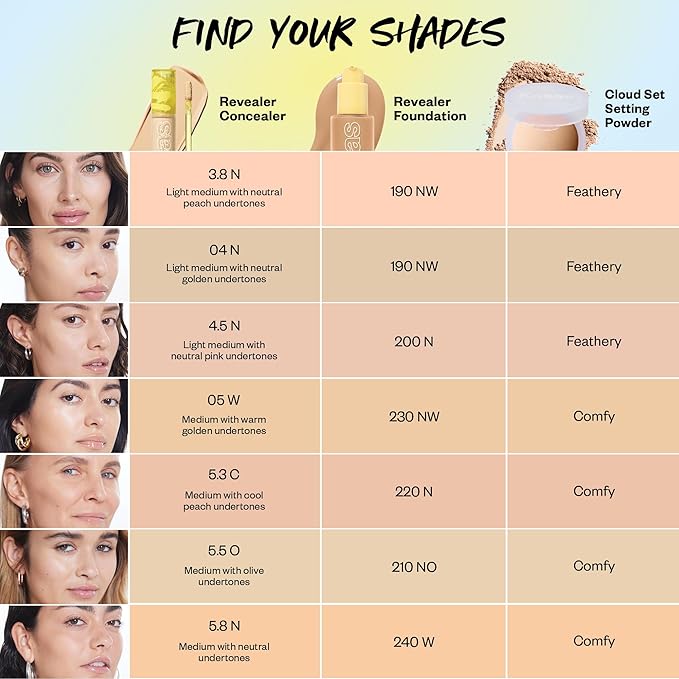 Kosas Revealer Concealer - Medium Coverage Makeup with 04 N)