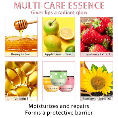 3 Pcs Bee Lip Balm Honey Lime)