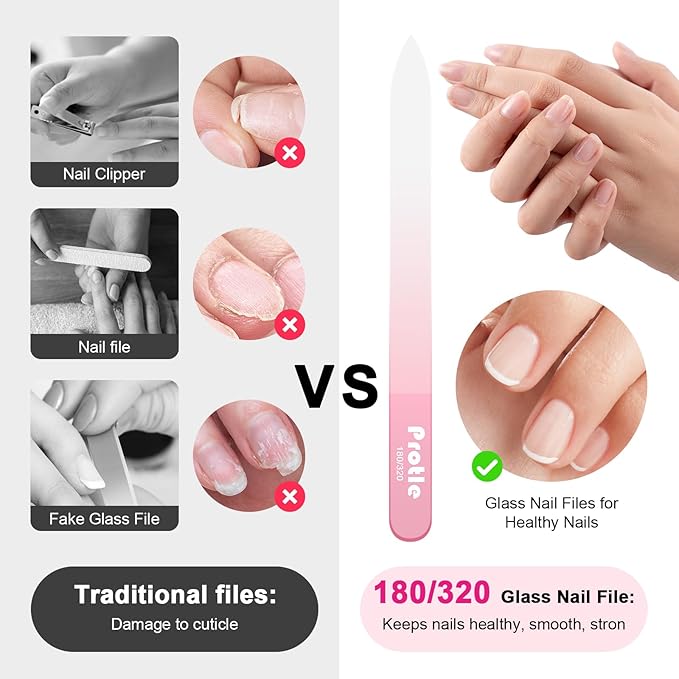 Glass Nail Files for Natural