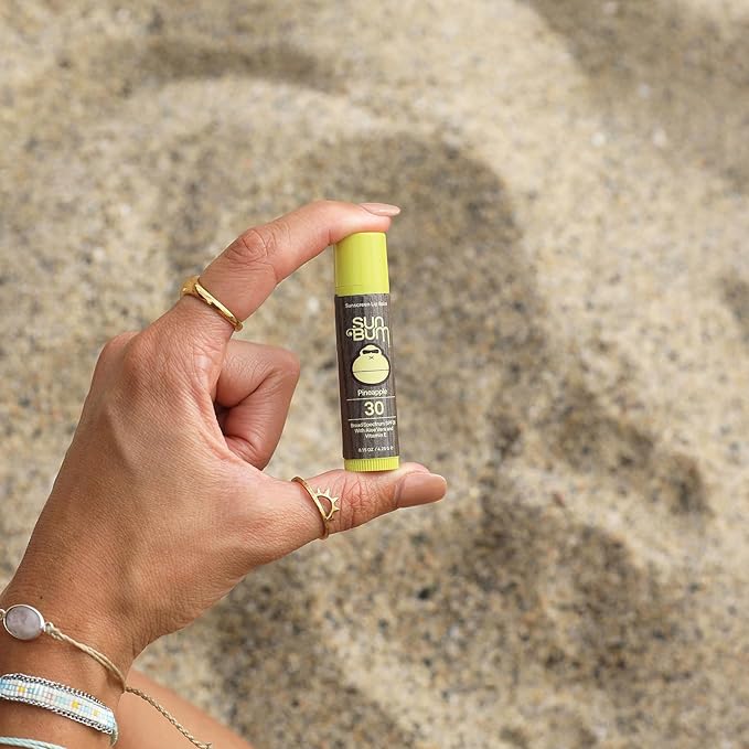 Sun Bum SPF 30 Sunscreen Lip Balm | Vegan and Cruelty Free Broad Spectrum UVA/UVB Lip Care with Aloe and Vitamin E for Moisturized Lips | Pineapple Flavor |.15 oz (Pack of 2)