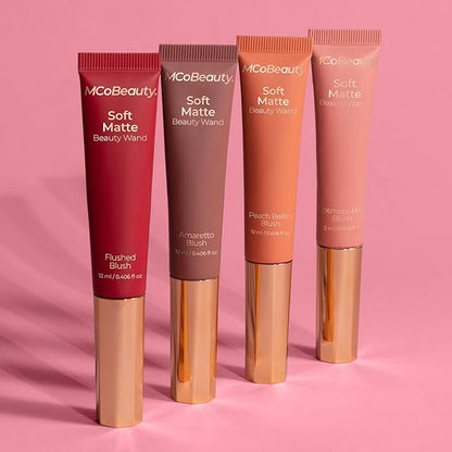 MCoBeauty Soft Matte Beauty Wand, Amaretto Blush, Velvety