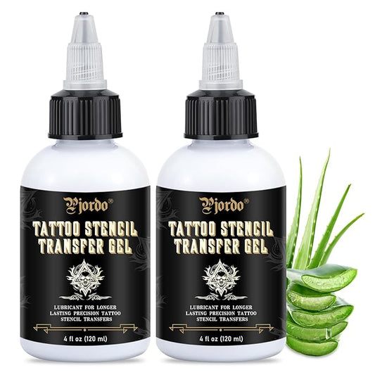 2PCS Tattoo Stencil Transfer Gel Solution, Tattoo Stencil Supplies Accessories 8oz