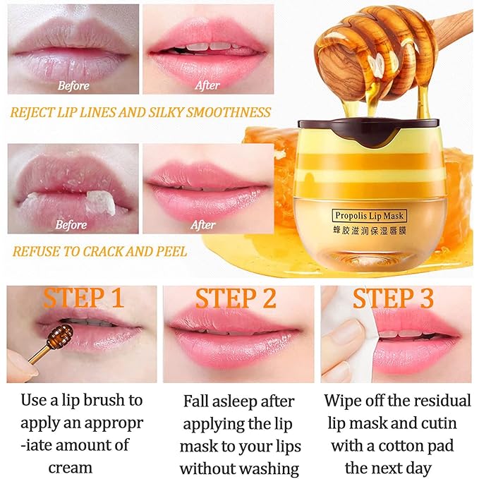 Honey Lip Balm Pot, Honey Lip Exfoliator