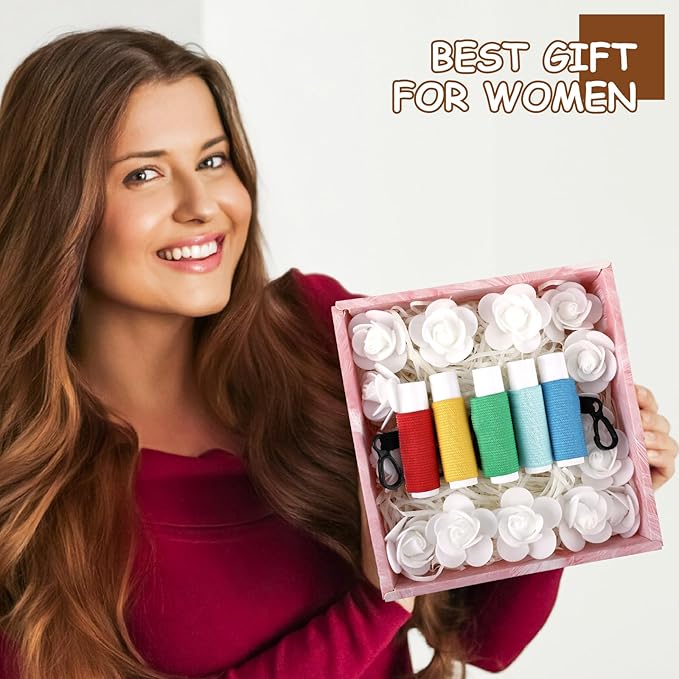 100 Pack Lip Balm Holder Solid Color Lip Balm Keychain Holder Clip on Lipstick Sleeves Elastic Lipstick Holders for Purse Car Keychain