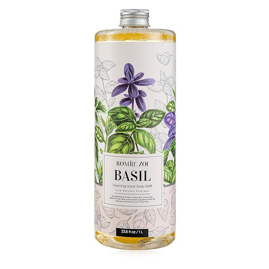 Foaming Hand Soap Refill, Basil, Gentle