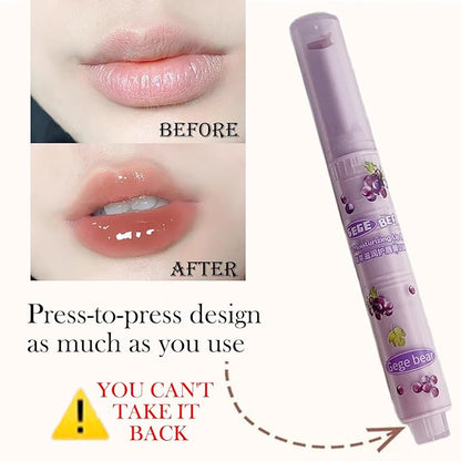 3 Colors Jelly Lipstick, Tinted Lip Gloss Heart Gloss