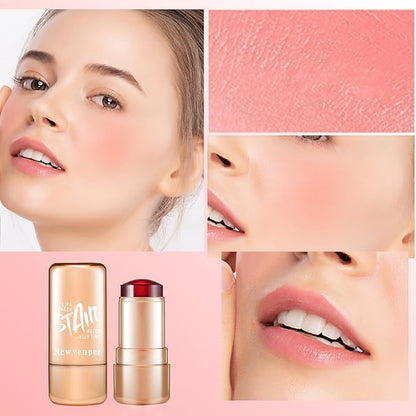 2pcs Jelly Blush Stick, Multi-purpose Lip and Cheek