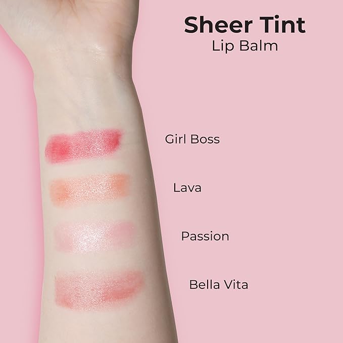 MCoBeauty Sheer Tint Lip Balm, Passion,