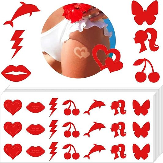 420 Pieces Tanning Stickers Self