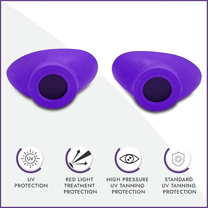 Super Sunnies Slim Flex UV Eye Protection, FDA Compliant Individual Tanning Goggles Eyeshields