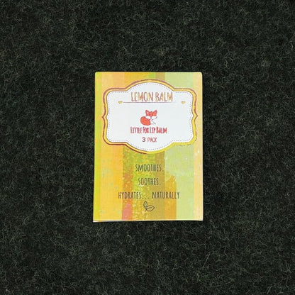 Lemon Balm Three Pack. Organic Lip Plant