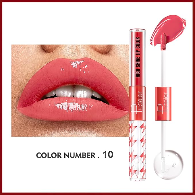 MIELIKKI Liquid Lipstick with Clear Lip Gloss, Dual Gloss,