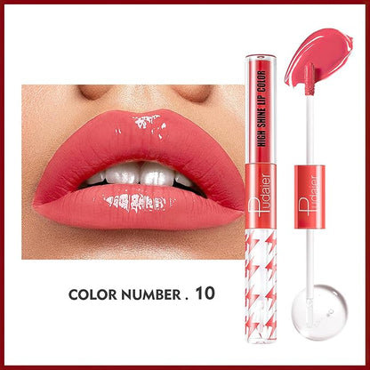MIELIKKI Liquid Lipstick with Clear Lip Gloss, Dual Gloss,