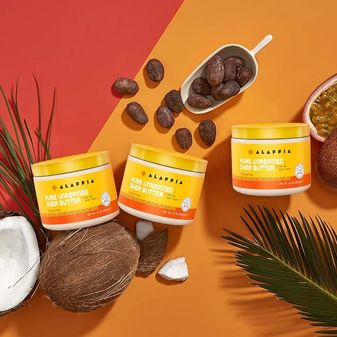Alaffia, Pure Unrefined Shea Butter, Unscented, 11 oz