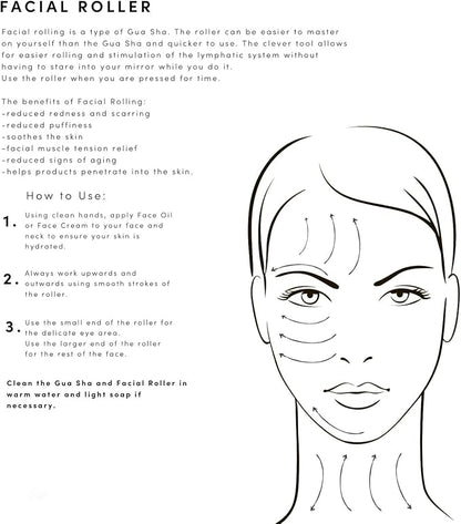 Yssarea Obsidian Roller and Gua Sha