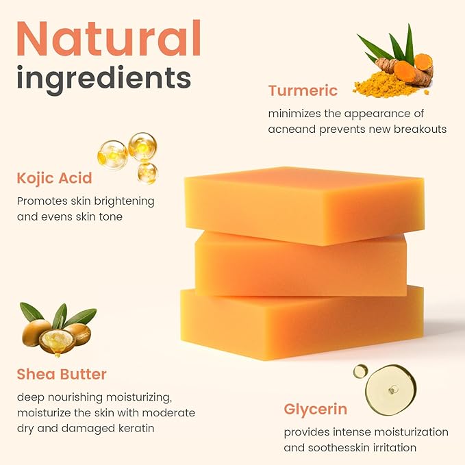 Turmeric Kojic Acid Soap Bars -