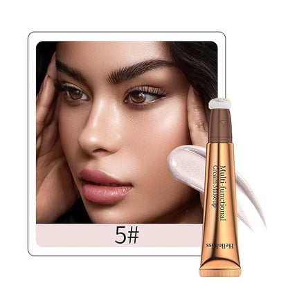 Liquid Highlighter Beauty Wand, Highlight Stick with Cushion Pearl White)