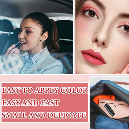 Cream Contour Blush Stick,Long Lasting Waterproof Blush Stick for Women（Pink）