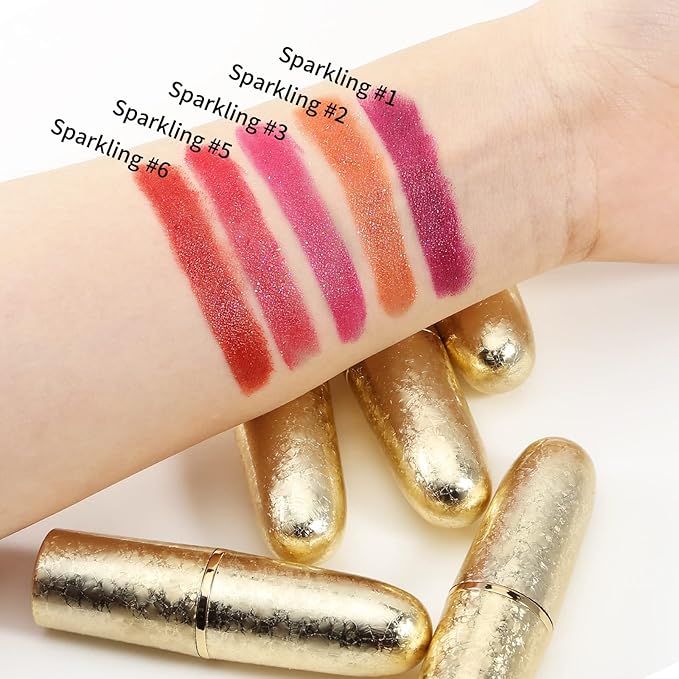 Boobeen Glitter Lipstick Hydrating Lip Balm Sparkling Shine Glitter