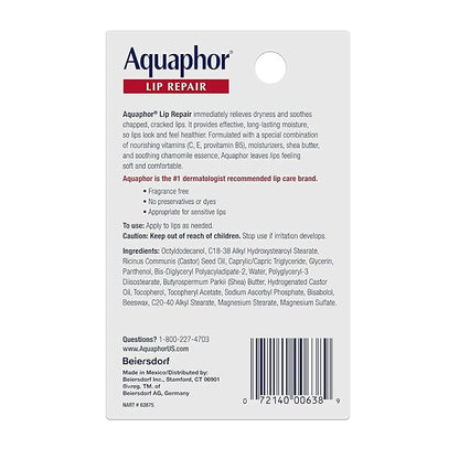 Aquaphor Lip Repair Ointment - Long-lasting oz.