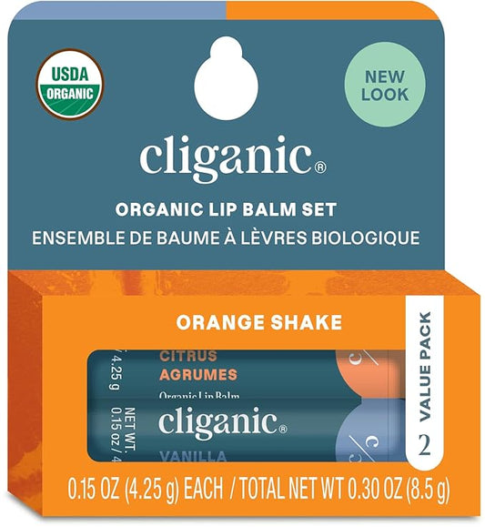Cliganic Organic Lip Balm 2 pack