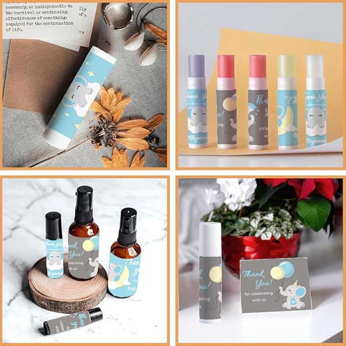 OLYCRAFT 100Pcs 4 Styles Elephant Lip Supplies