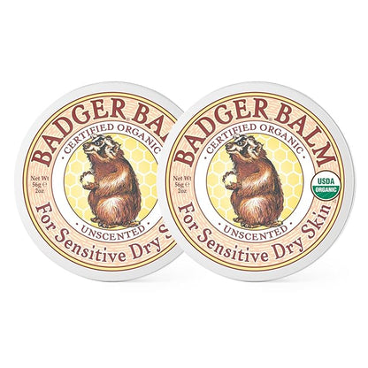 Badger - Unscented Dry Skin Balm,