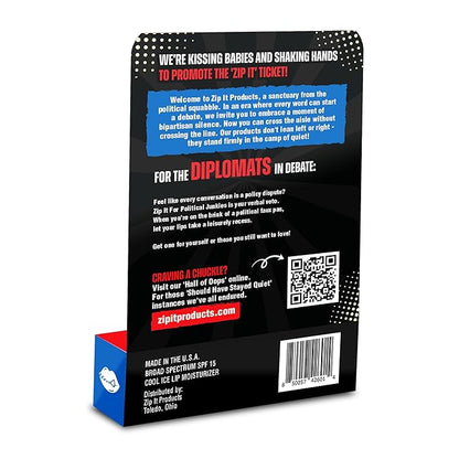 Zip It For Political Junkies Lip