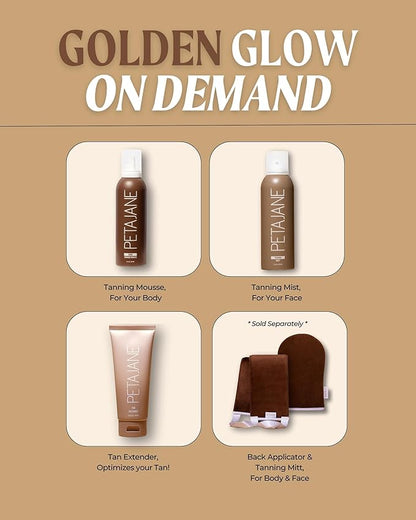 Sunless Tan Applicator Mitt - Streak-Free Self Tanning Glove for Home Use, Ensures Even Application, Reusable & Washable, for All Self Tanner Lotions, Mousses & Creams - 1 Pack