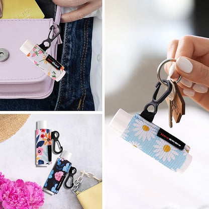 HEYSKAY Lip Balm Holder Keychain Compact Clip O