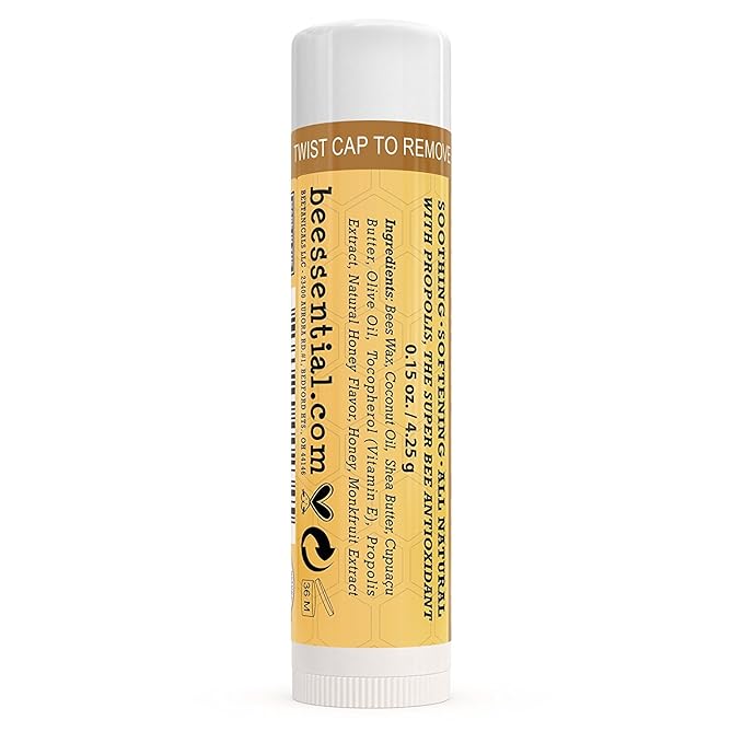 Beessential Natural Bulk Lip Balm, Honey, Gifts,