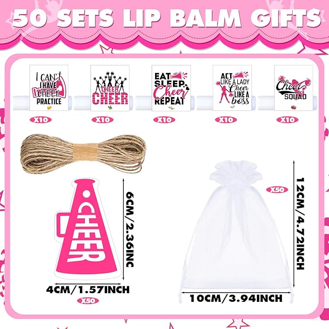 50 Sets Cheer Gifts Bulk 50