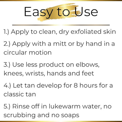 Premium Self Tanner - Best Self Tanner for Face and Body - Blend of Premium & Natural Ingredients for Luxurious Natural Sunless Self Tans - Vegan Friendly - Cruelty-Free - Made in the USA