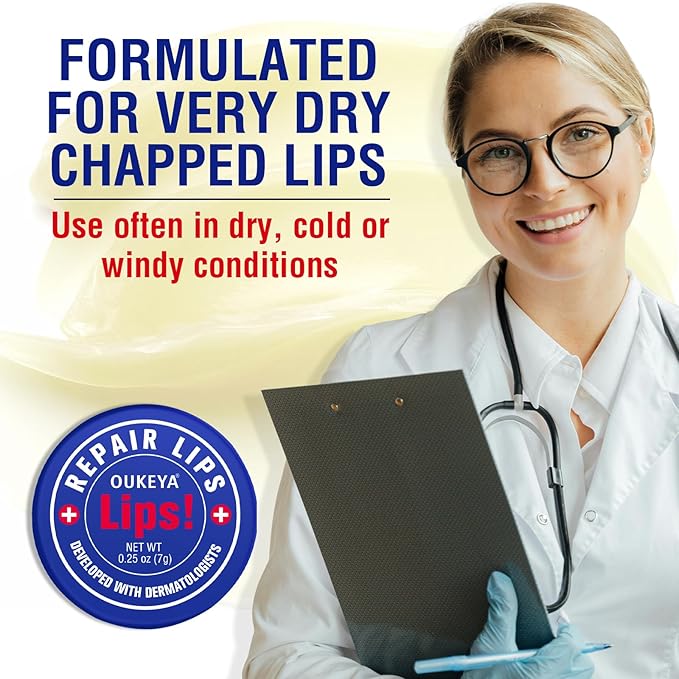 Lip Balm Treatment with Beeswax, Peppermint Chapping