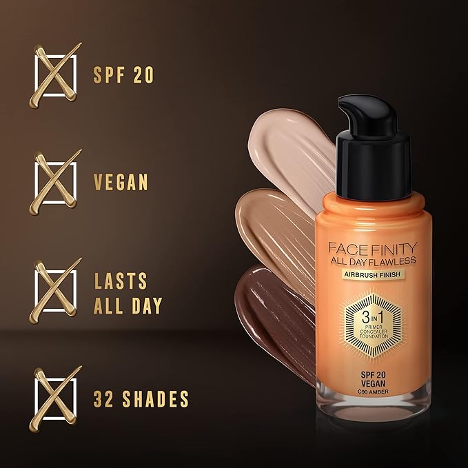 Max Factor Facefinity 3-in-1 All Day Flawless Liquid 30 ml