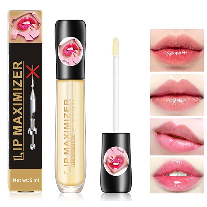 Lip Plumper Lip Gloss,Moisturizing Lip Oil Wrinkles
