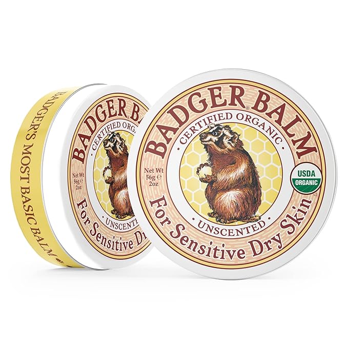 Badger - Unscented Dry Skin Balm,