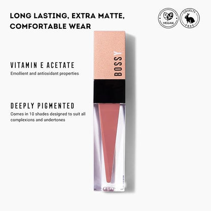 Power Woman Essentials Liquid Matte Lipstick, Highly Pigmented, Highly