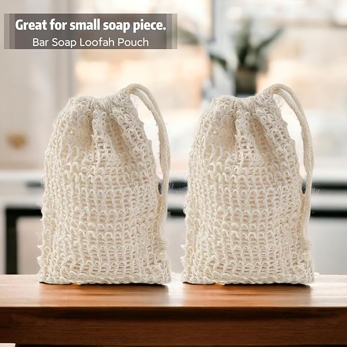 5-Piece Soap Bags for Soap Bars,