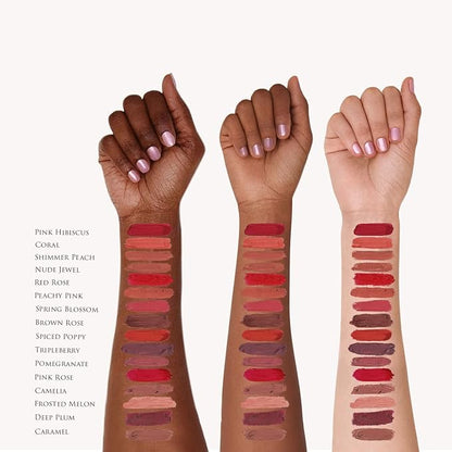 Organic Lipstick | Natural, Non-Toxic, Moisturizing, Long-Lasting & Highly Pigmented | Organic Butters, Botanical Extracts & Essential Plant Oils | Vibrant Colors (Frosted Melon)