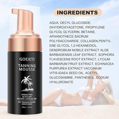 Self Tanner Tanning Lotion-Nice smell,Natural &