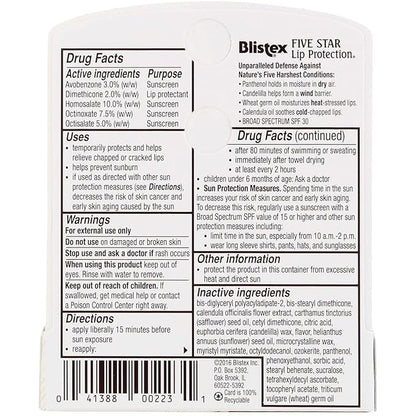 Blistex Five Star Lip Protection SPF