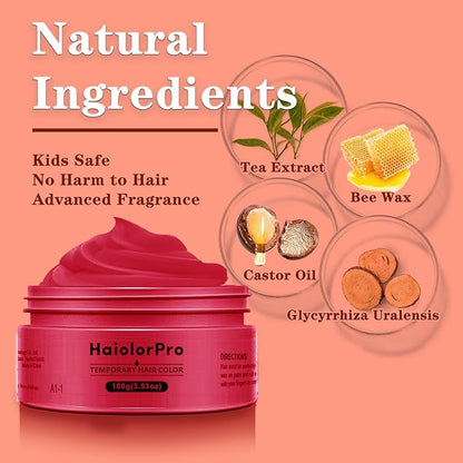 Red Hair Color Wax, Temporary