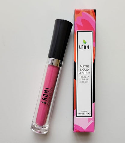 Aromi Matte Liquid Lipstick | Long-lasting, Smear and Smudge Proof, Waterproof, Paraben, Phthalate, & Gluten Free, Light Pink with Warm Undertones (Cherry Blossom)