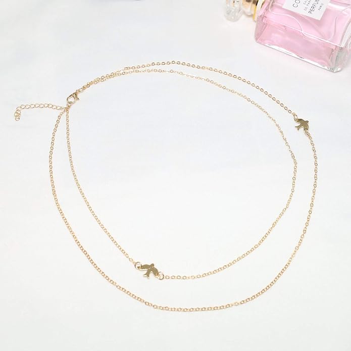 Fashion Layered Necklace Peace Dove Necklace